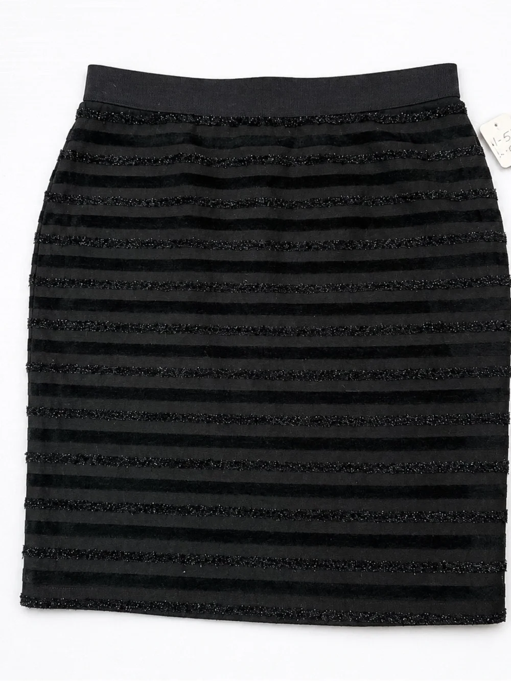 Ann Taylor Petites Textured Black Skirt Size 10